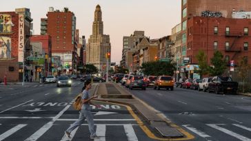 sunset in brooklyn